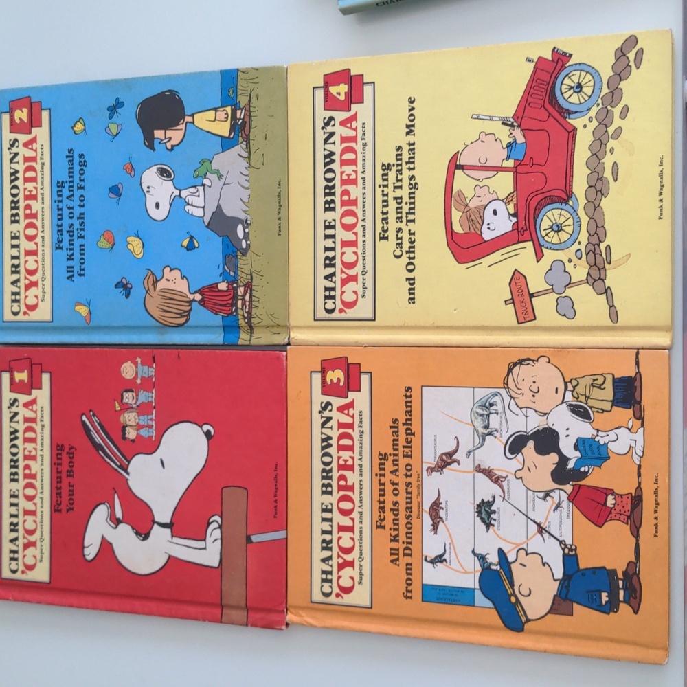 Snoopy Peanuts Encyclopedia  Children's Books Complete Set 12 Books.
